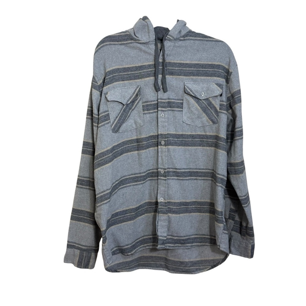 Gray Striped Men's Shirt